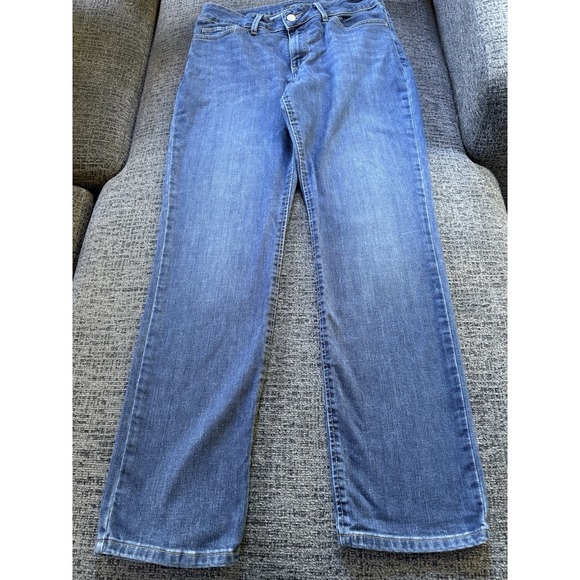 Lee Women's Jeans Blue Size 32"x29" Straight Stretch Mid Rise Denim - Picture 1 of 7